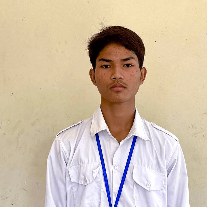 Sangvat - new 10th grade Plas Prai student.